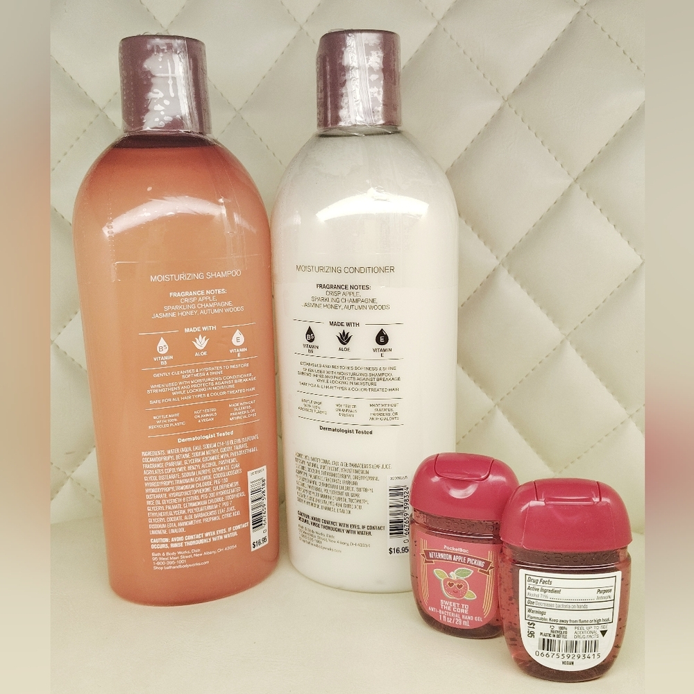 🍎 CHAMPAGNE APPLE & HONEY • Shampoo + Conditioner 🍏 Afternoon Apple Picking - Picture 2 of 9